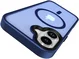 Apple iPhone 17 Hoesje met MagSafe Back Cover Matte Donker Blauw afbeelding 12