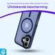 Apple iPhone 17 Hoesje met MagSafe Back Cover Matte Donker Blauw afbeelding 7
