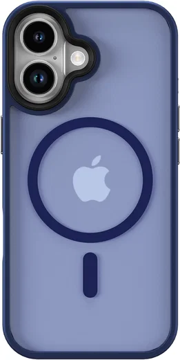 Apple iPhone 17 Hoesje met MagSafe Back Cover Matte Donker Blauw afbeelding 11