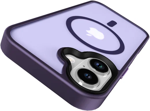 Apple iPhone 17 Hoesje met MagSafe Back Cover Matte Donker Paars afbeelding 14