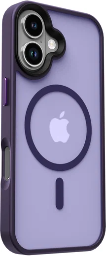 Apple iPhone 17 Hoesje met MagSafe Back Cover Matte Donker Paars afbeelding 17