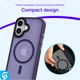 Apple iPhone 17 Hoesje met MagSafe Back Cover Matte Donker Paars afbeelding 10