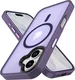 Apple iPhone 17 Hoesje met MagSafe Back Cover Matte Donker Paars afbeelding 11