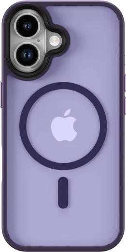 Apple iPhone 17 Hoesje met MagSafe Back Cover Matte Donker Paars afbeelding 12