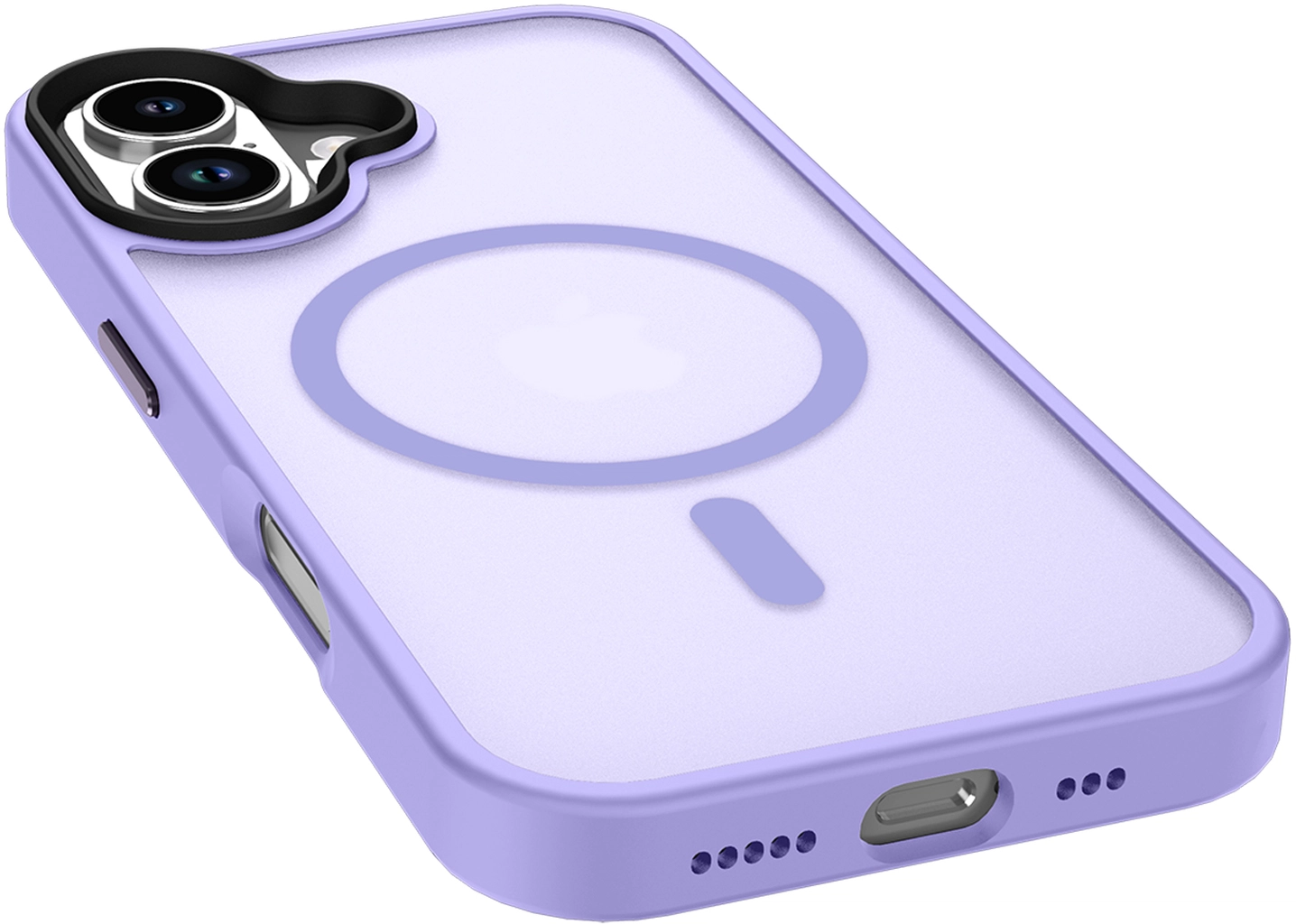 Apple iPhone 17 Hoesje met MagSafe Back Cover Matte Paars afbeelding 14