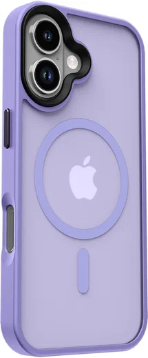 Apple iPhone 17 Hoesje met MagSafe Back Cover Matte Paars afbeelding 15