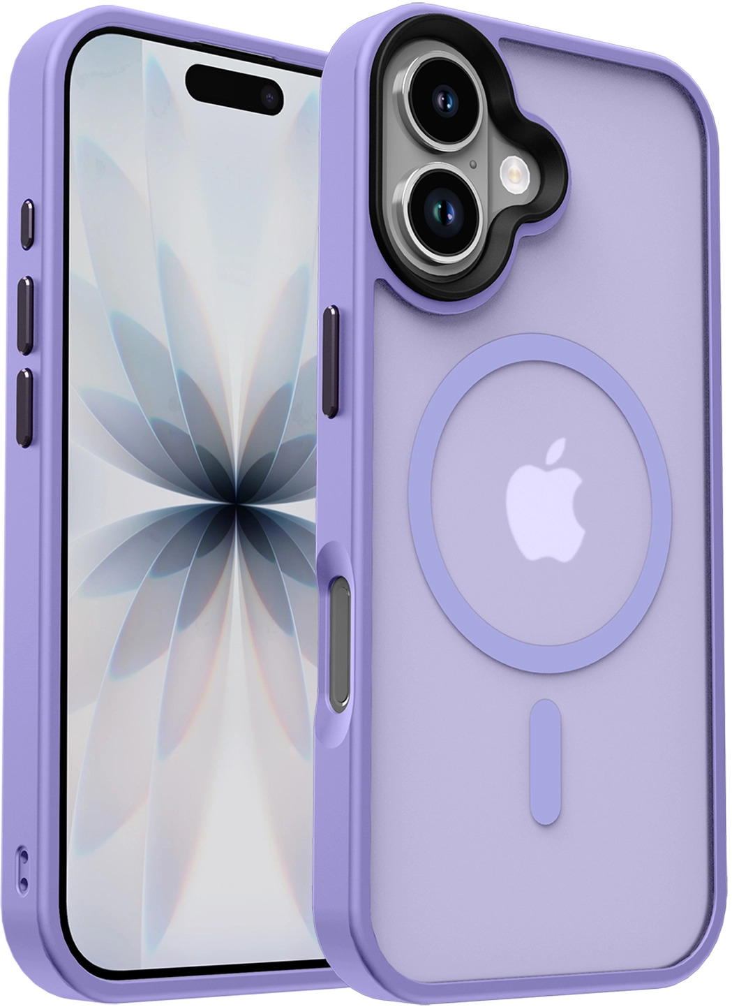 Apple iPhone 17 Hoesje met MagSafe Back Cover Matte Paars afbeelding 1