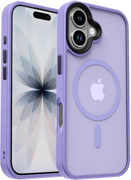 Apple iPhone 17 Hoesje met MagSafe Back Cover Matte Paars