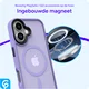 Apple iPhone 17 Hoesje met MagSafe Back Cover Matte Paars afbeelding 7