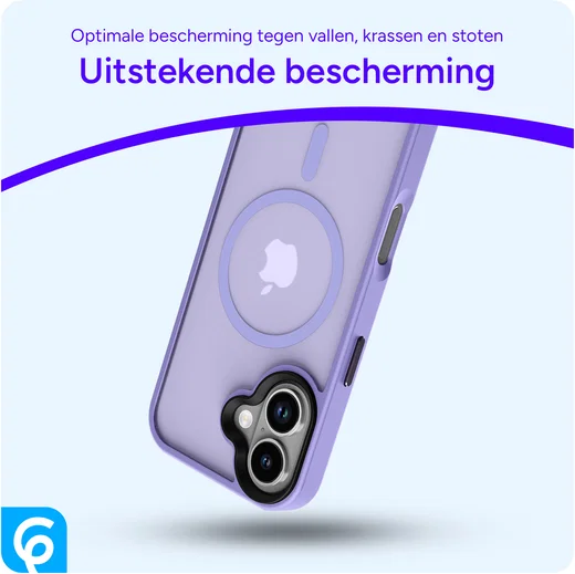 Apple iPhone 17 Hoesje met MagSafe Back Cover Matte Paars afbeelding 8
