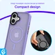 Apple iPhone 17 Hoesje met MagSafe Back Cover Matte Paars afbeelding 10