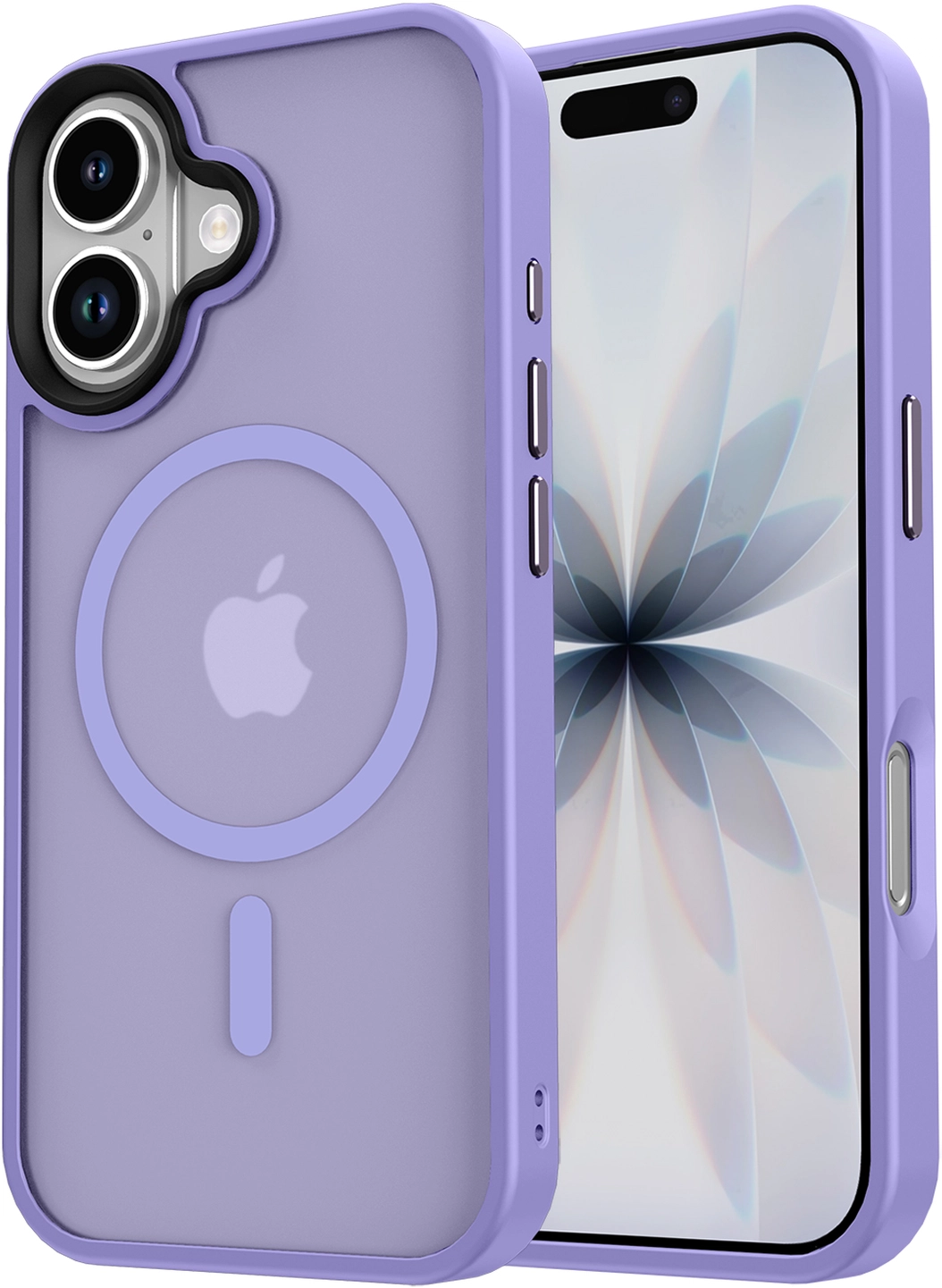 Apple iPhone 17 Hoesje met MagSafe Back Cover Matte Paars afbeelding 19