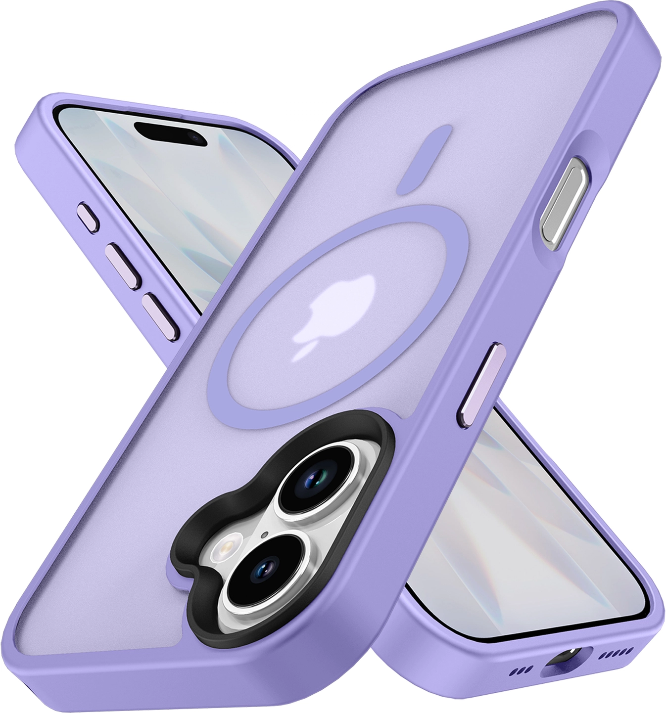 Apple iPhone 17 Hoesje met MagSafe Back Cover Matte Paars afbeelding 11