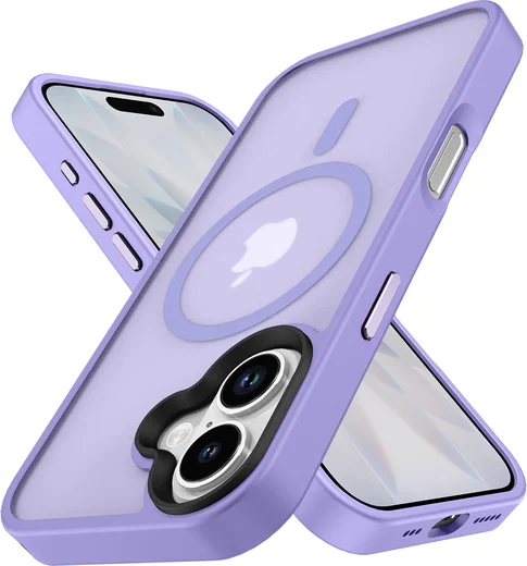 Apple iPhone 17 Hoesje met MagSafe Back Cover Matte Paars afbeelding 11