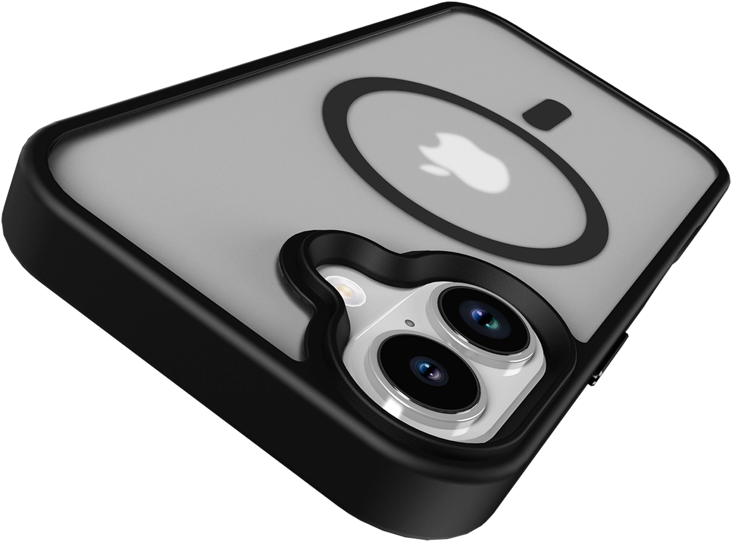 Apple iPhone 17 Hoesje met MagSafe Back Cover Matte Zwart afbeelding 15