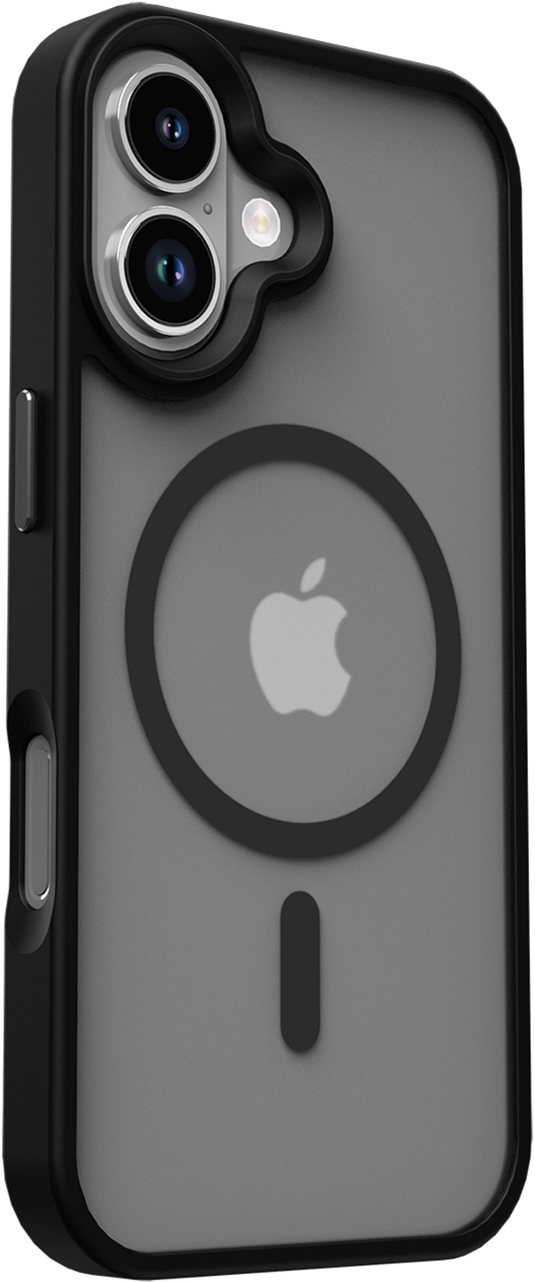 Apple iPhone 17 Hoesje met MagSafe Back Cover Matte Zwart afbeelding 4
