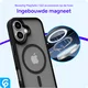 Apple iPhone 17 Hoesje met MagSafe Back Cover Matte Zwart afbeelding 9