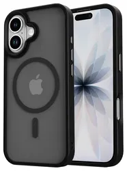 Apple iPhone 17 Hoesje met MagSafe Back Cover Matte Zwart afbeelding