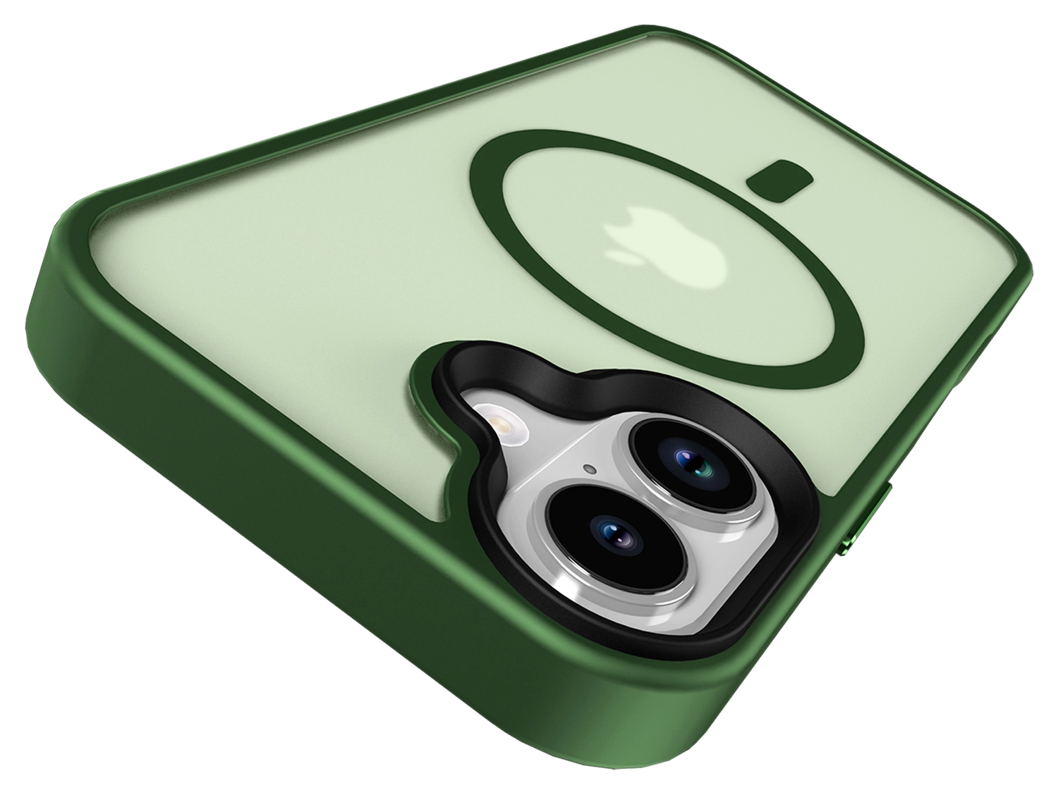 Apple iPhone 17 Hoesje met MagSafe Back Cover Matte Donker Groen afbeelding 13