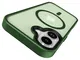Apple iPhone 17 Hoesje met MagSafe Back Cover Matte Donker Groen afbeelding 13