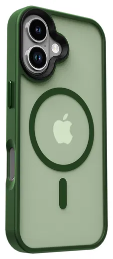 Apple iPhone 17 Hoesje met MagSafe Back Cover Matte Donker Groen afbeelding 15