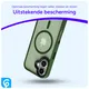 Apple iPhone 17 Hoesje met MagSafe Back Cover Matte Donker Groen afbeelding 7