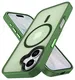 Apple iPhone 17 Hoesje met MagSafe Back Cover Matte Donker Groen afbeelding 10