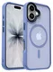 Apple iPhone 17 Hoesje met MagSafe Back Cover Matte Blauw