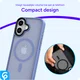 Apple iPhone 17 Hoesje met MagSafe Back Cover Matte Blauw afbeelding 10