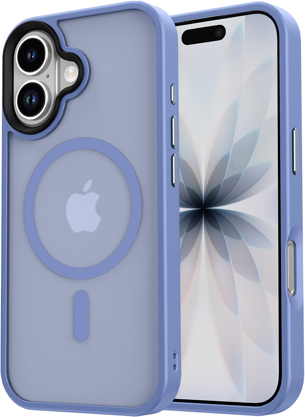Apple iPhone 17 Hoesje met MagSafe Back Cover Matte Blauw afbeelding 19
