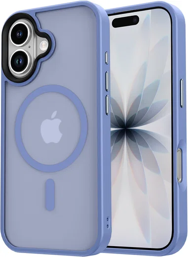 Apple iPhone 17 Hoesje met MagSafe Back Cover Matte Blauw afbeelding 19