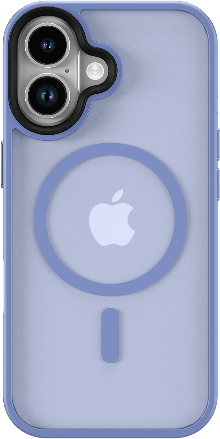 Apple iPhone 17 Hoesje met MagSafe Back Cover Matte Blauw afbeelding 12