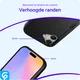 Apple iPhone 17 Hoesje met Slider Kaarthouder Back Cover Zwart afbeelding 12