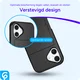 Apple iPhone 17 Hoesje met Slider Kaarthouder Back Cover Zwart afbeelding 13