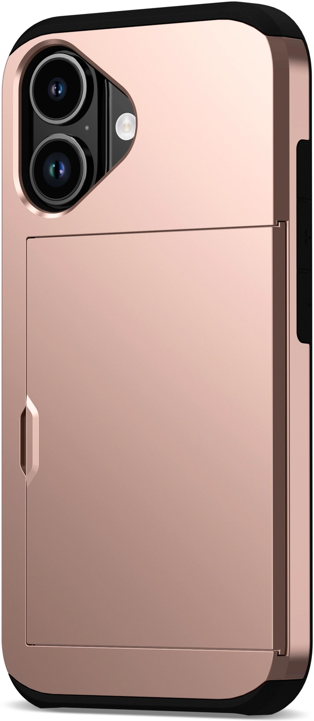 Apple iPhone 17 Hoesje met Slider Kaarthouder Back Cover Roze afbeelding 14