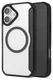 Apple iPhone 17 Hoesje met MagSafe Book Case Transparant Zwart afbeelding 3