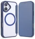Apple iPhone 17 Hoesje met MagSafe Book Case Transparant Blauw afbeelding 2