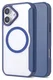 Apple iPhone 17 Hoesje met MagSafe Book Case Transparant Blauw afbeelding 3