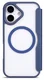 Apple iPhone 17 Hoesje met MagSafe Book Case Transparant Blauw afbeelding 5