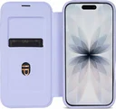 Apple iPhone 17 Hoesje met MagSafe Book Case Transparant Paars