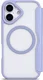 Apple iPhone 17 Hoesje met MagSafe Book Case Transparant Paars afbeelding 5