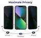 Rosso iPhone 17 9H Tempered Glass Screen Protector Privacy afbeelding 4