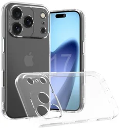 Apple iPhone 17 Pro Hoesje Dun TPU Back Cover Transparant afbeelding