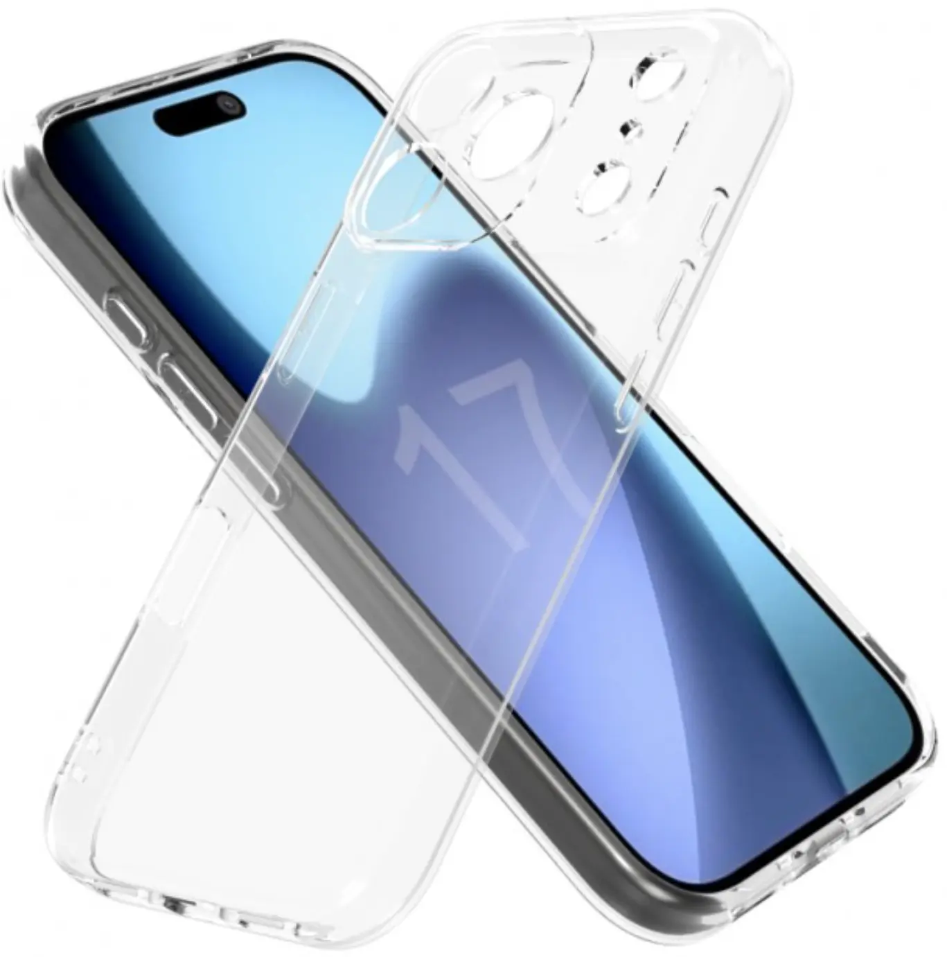 Apple iPhone 17 Pro Hoesje Dun TPU Back Cover Transparant afbeelding 6