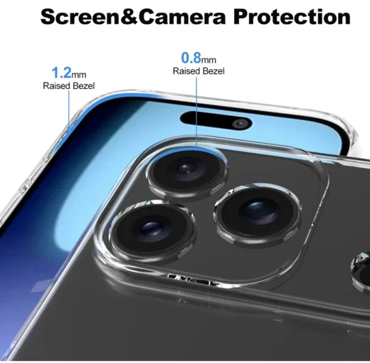 Apple iPhone 17 Pro Hoesje Dun TPU Back Cover Transparant afbeelding 5