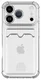 Apple iPhone 17 Pro Hoesje Dun TPU met Pasjeshouder Back Cover Transparant afbeelding 6
