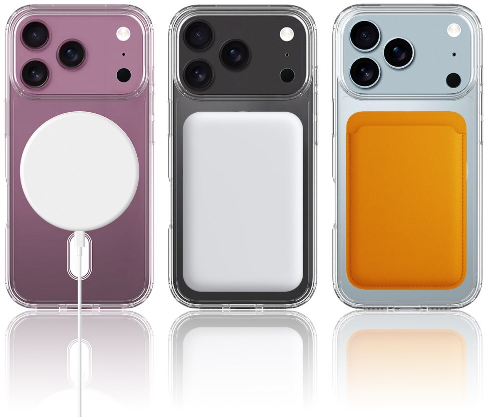 Apple iPhone 17 Pro Hoesje MagSafe Dun TPU Back Cover Transparant afbeelding 9