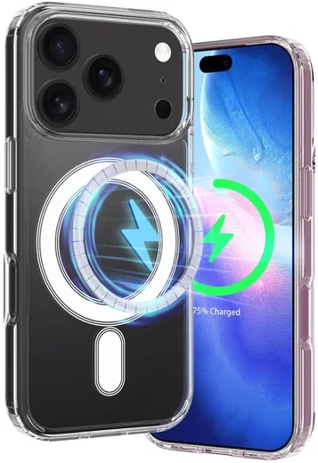 Apple iPhone 17 Pro Hoesje MagSafe Dun TPU Back Cover Transparant afbeelding 2