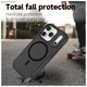 Apple iPhone 17 Pro Hoesje Dual-Layer Hybride Back Cover met MagSafe Zwart afbeelding 5