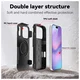 Apple iPhone 17 Pro Hoesje Dual-Layer Hybride Back Cover met MagSafe Zwart afbeelding 9